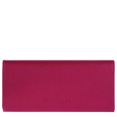 Le Foulonné Continental wallet Beetroot - Leather