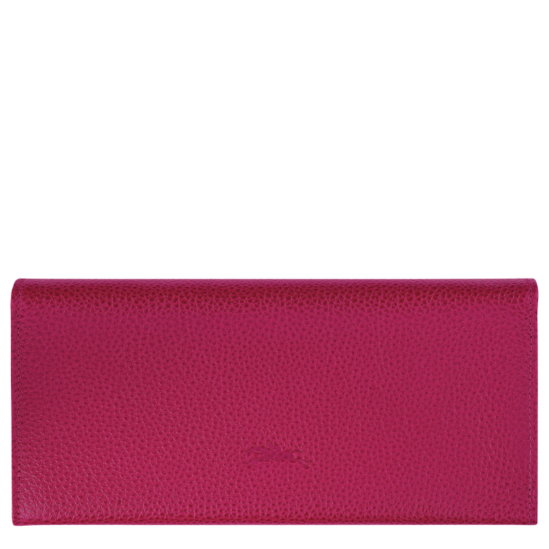 Le Foulonné Continental wallet Beetroot - Leather