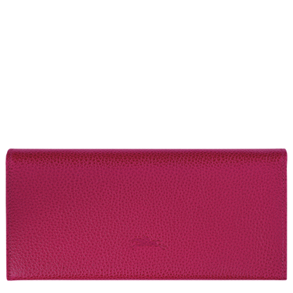 Le Foulonné Continental wallet Beetroot - Leather