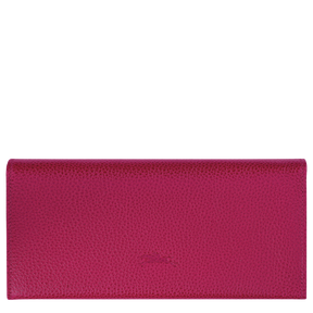 Le Foulonné Continental wallet Beetroot - Leather