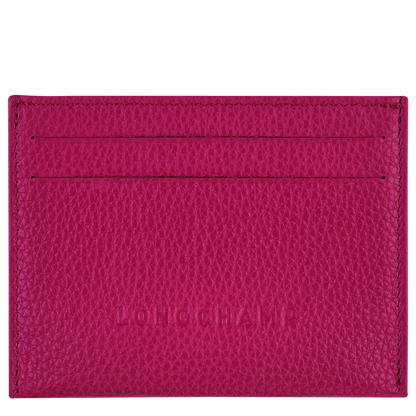 Le Foulonné Card holder Beetroot - Leather