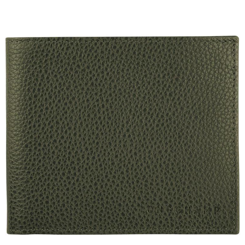 Le Foulonné Wallet Khaki - Leather