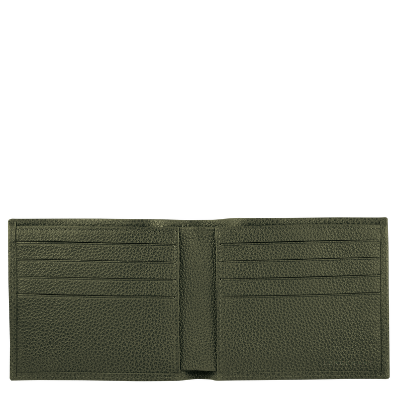 Le Foulonné Wallet Khaki - Leather