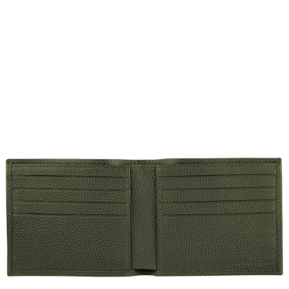 Le Foulonné Wallet Khaki - Leather
