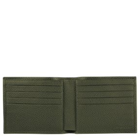 Le Foulonné Wallet Khaki - Leather