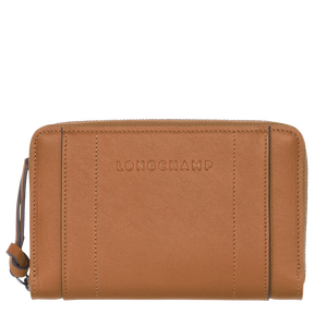 Longchamp 3D Wallet Natural - Leather