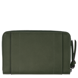 Longchamp 3D Wallet Khaki - Leather