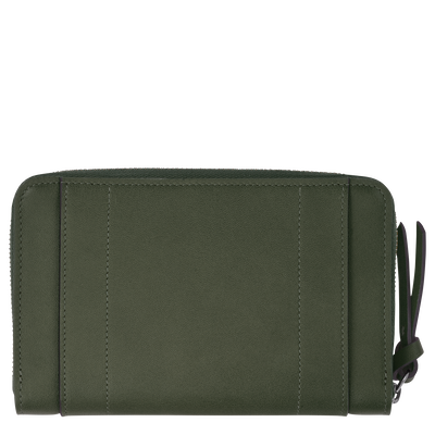 Longchamp 3D Wallet Khaki - Leather