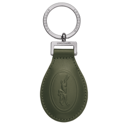 Le Foulonné Key ring Khaki - Leather