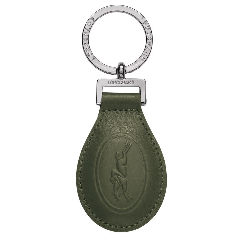 Le Foulonné Key ring Khaki - Leather