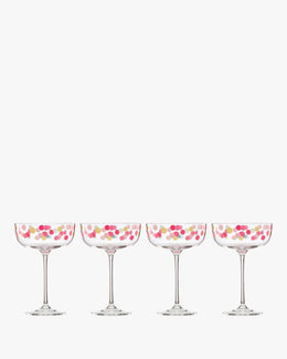It's Raining Confetti Coupe Glass Set
