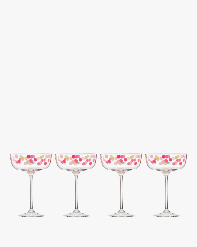 It's Raining Confetti Coupe Glass Set