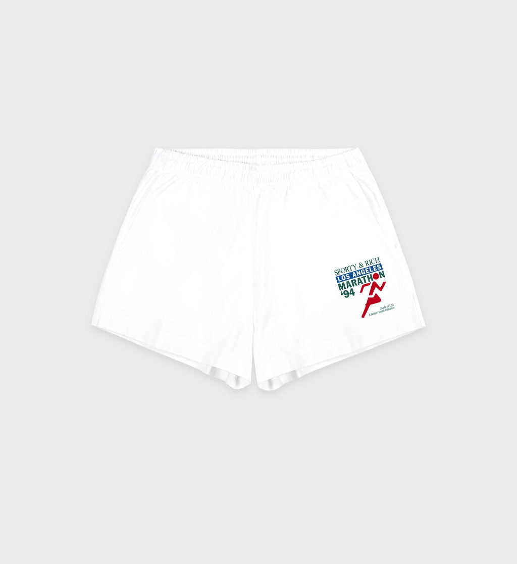 LA Marathon Disco Short - White/Multi