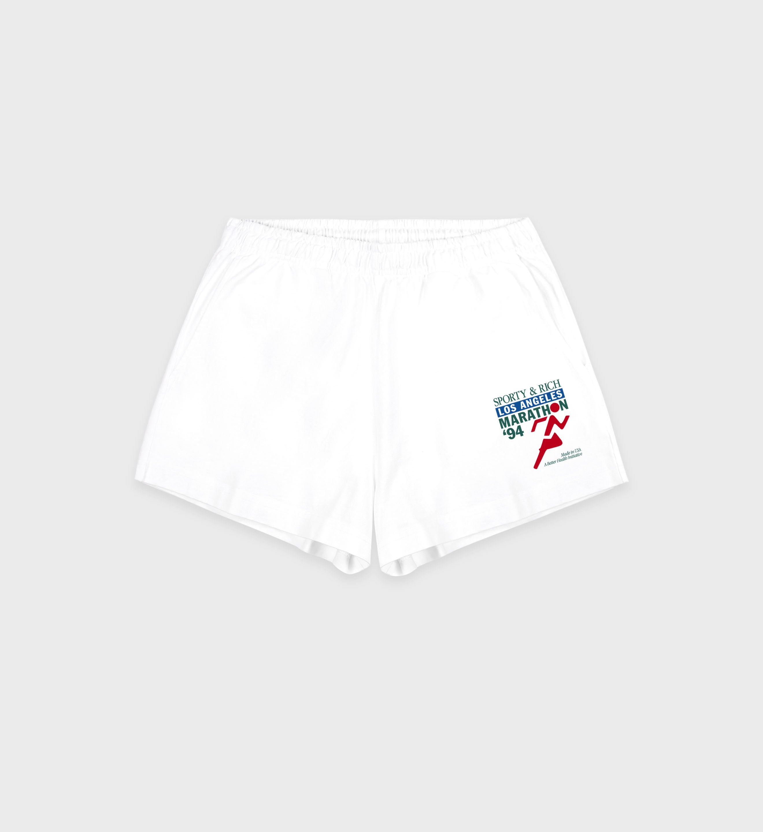 LA Marathon Disco Short - White/Multi