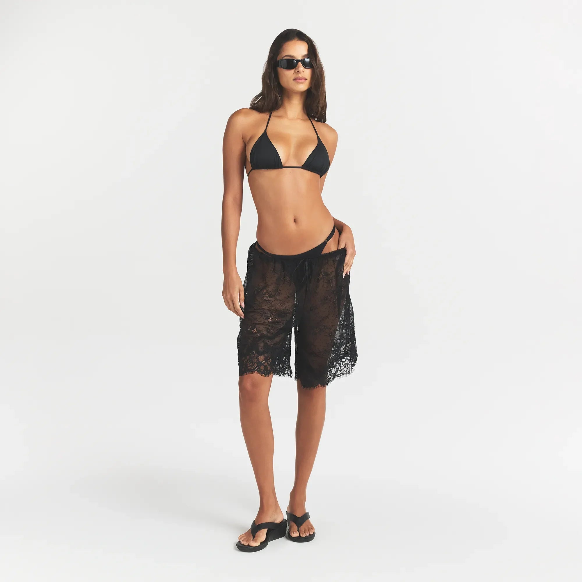 Ultra Fine Lace Long Short