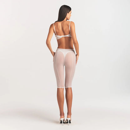 Ultra Fine Mesh Draped Capri