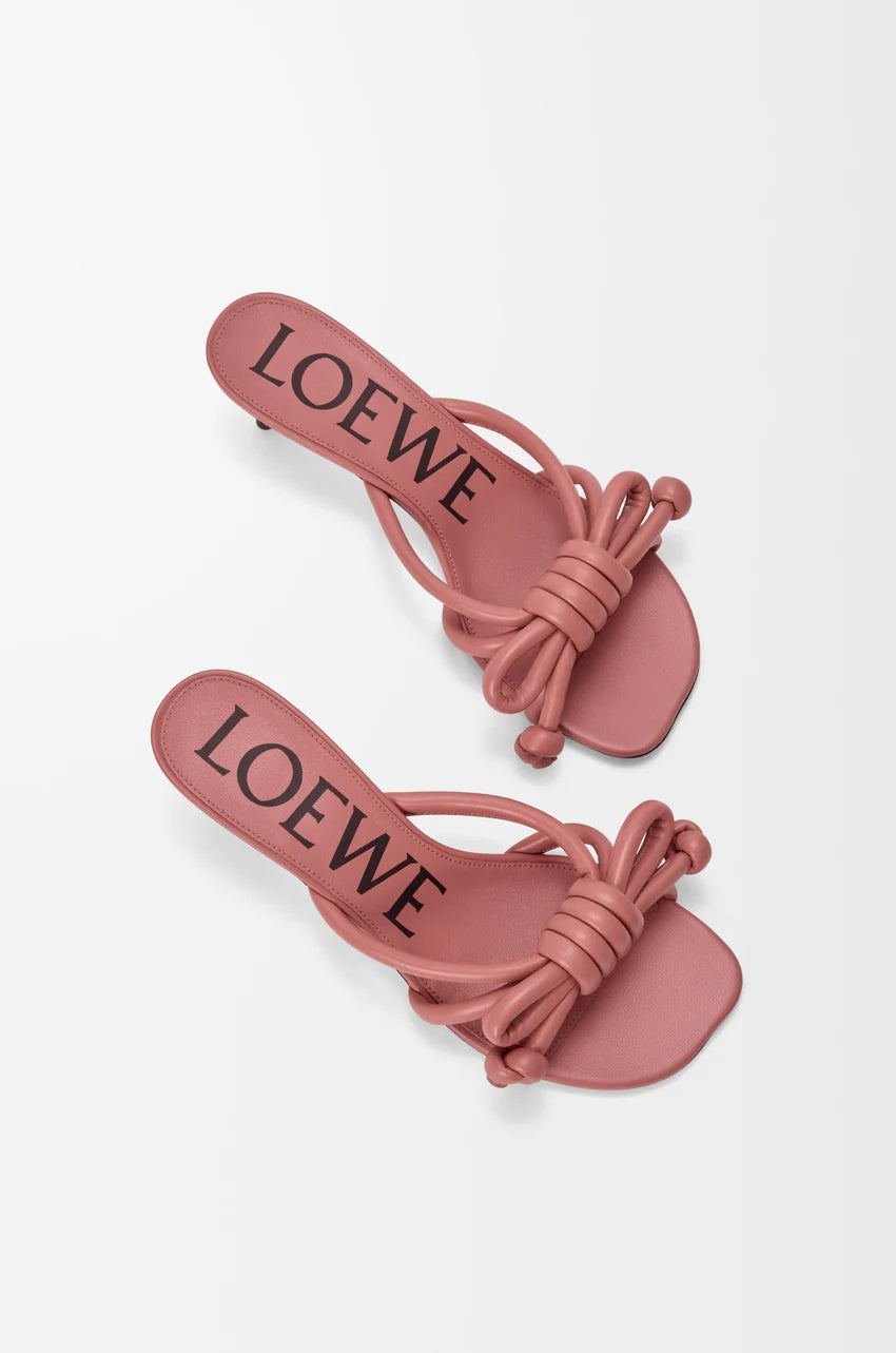 Flamenco Knot sandal in lambskin
