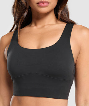 Gymshark Longline Sports Bra - Black