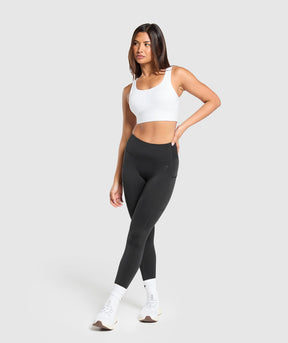 Gymshark Longline Sports Bra - White
