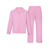 COTTON POPLIN MENS LONG SLEEP SET | BUBBLE GUM
