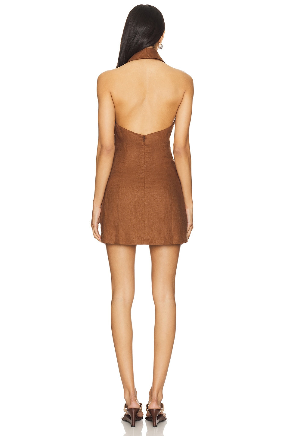 Lovers and Friends Brixton Mini Dress in Chocolate