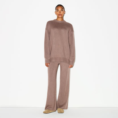 CASHMERE OVERSIZED SWEATER | UMBER