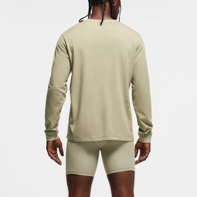 SKIMS COTTON MENS CLASSIC LONG SLEEVE T-SHIRT | PHOSPHORUS