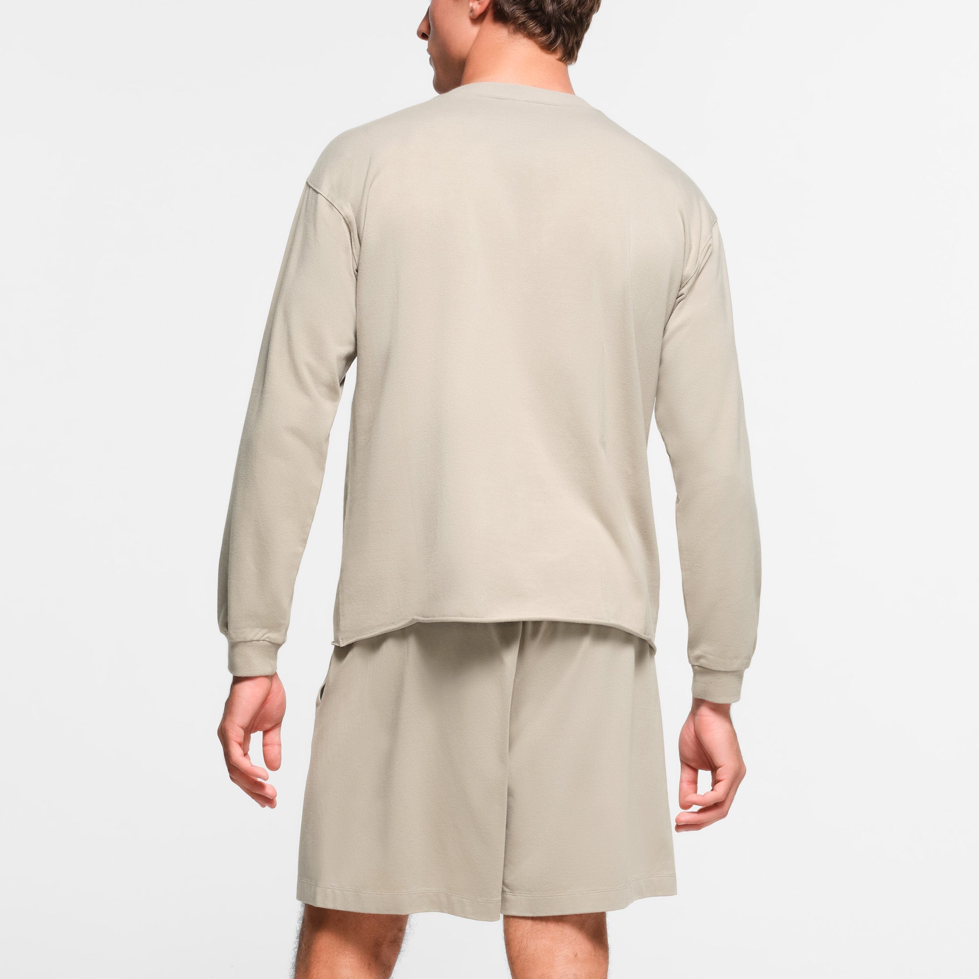 JERSEY LOUNGE MENS RELAXED HENLEY | SHALE