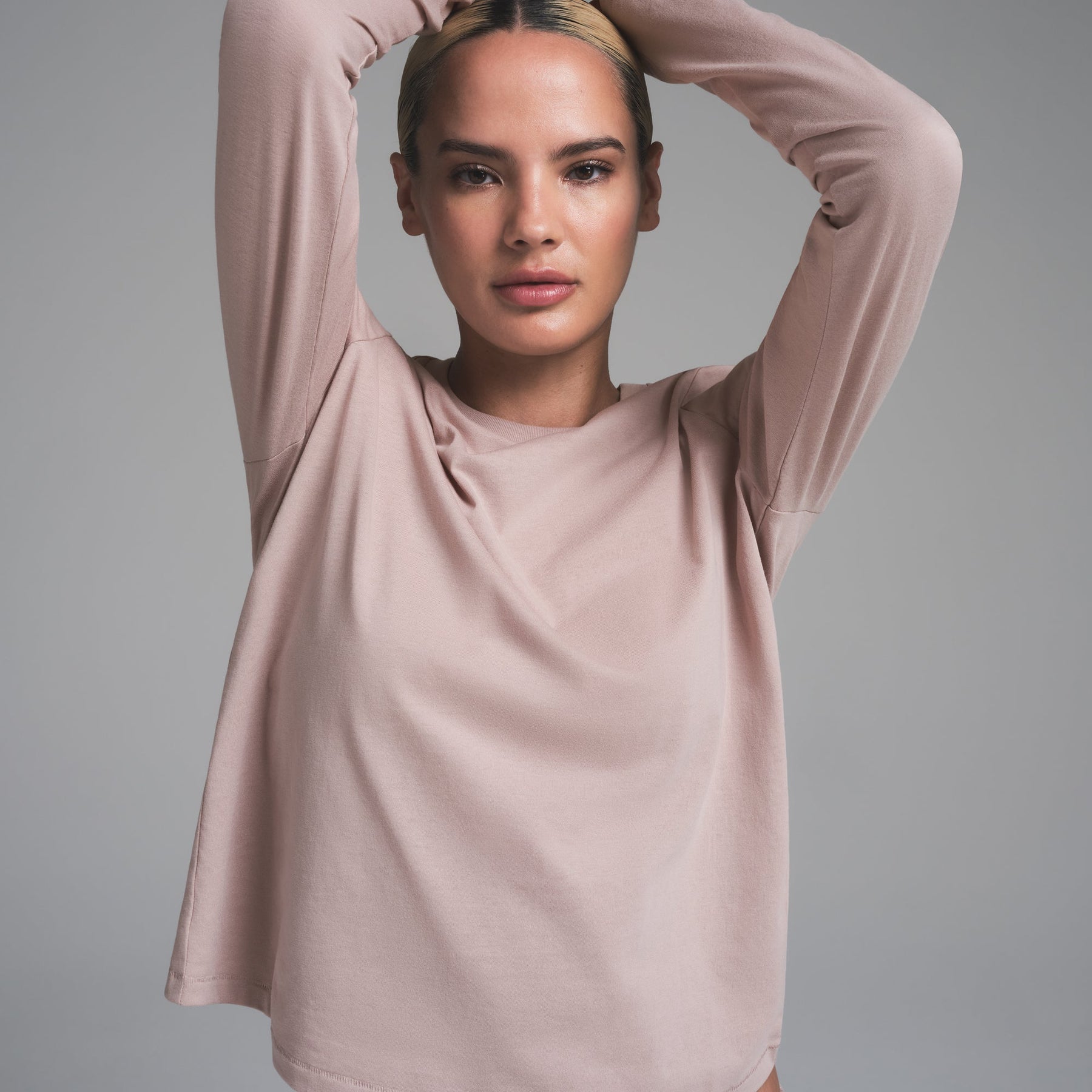 RELAXED TEES LONG SLEEVE T-SHIRT | FAWN