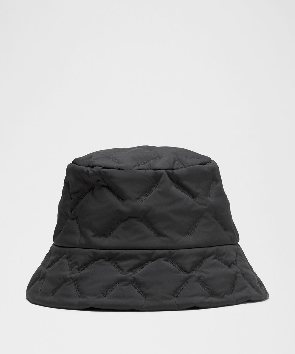 Quilted Fleece-Lined Bucket Hat