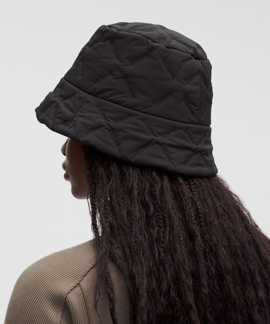 Quilted Fleece-Lined Bucket Hat