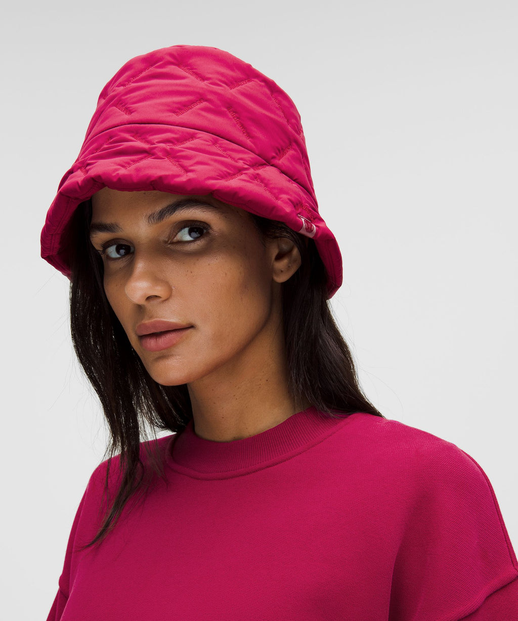 Quilted Fleece-Lined Bucket Hat