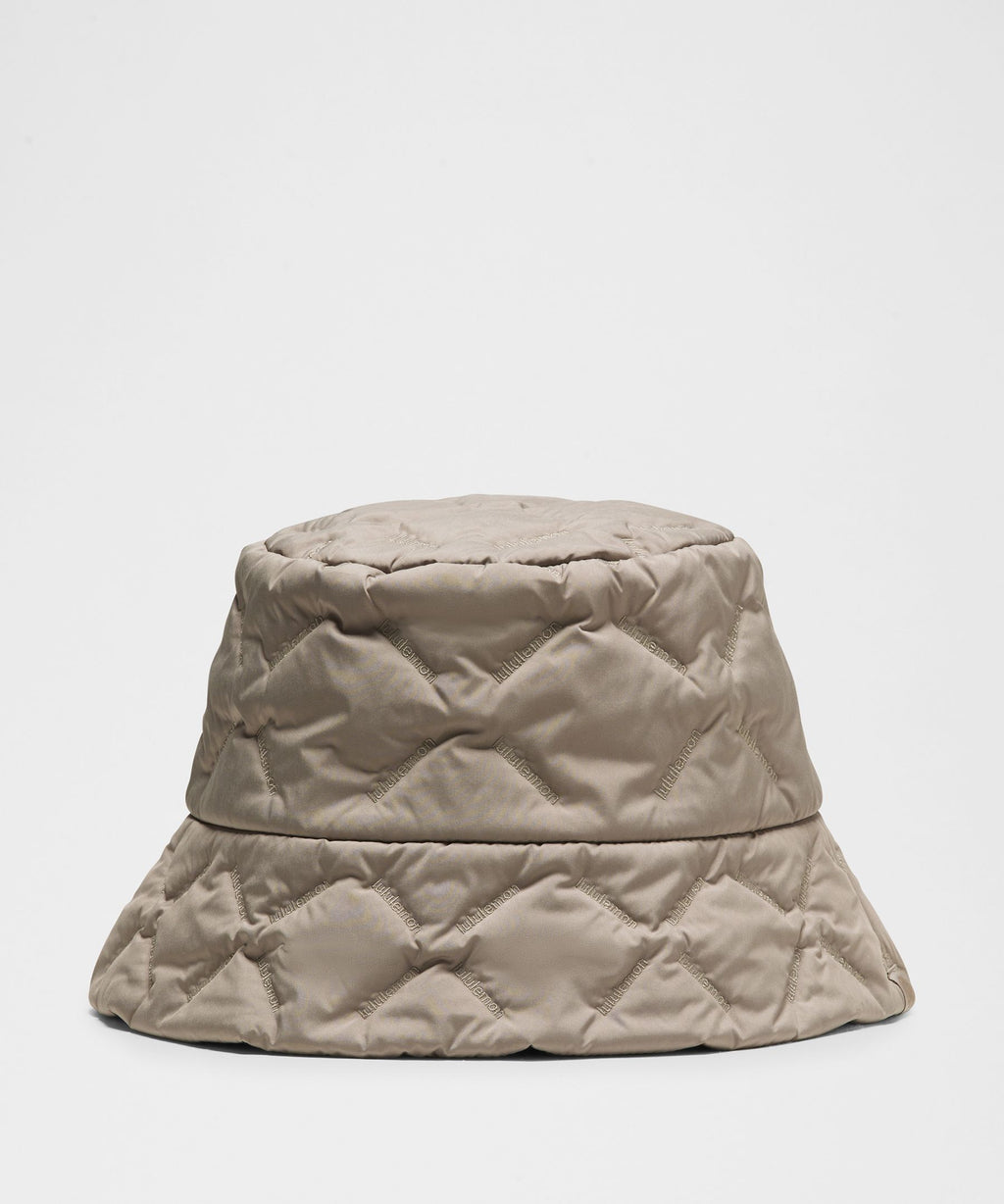 Quilted Fleece-Lined Bucket Hat