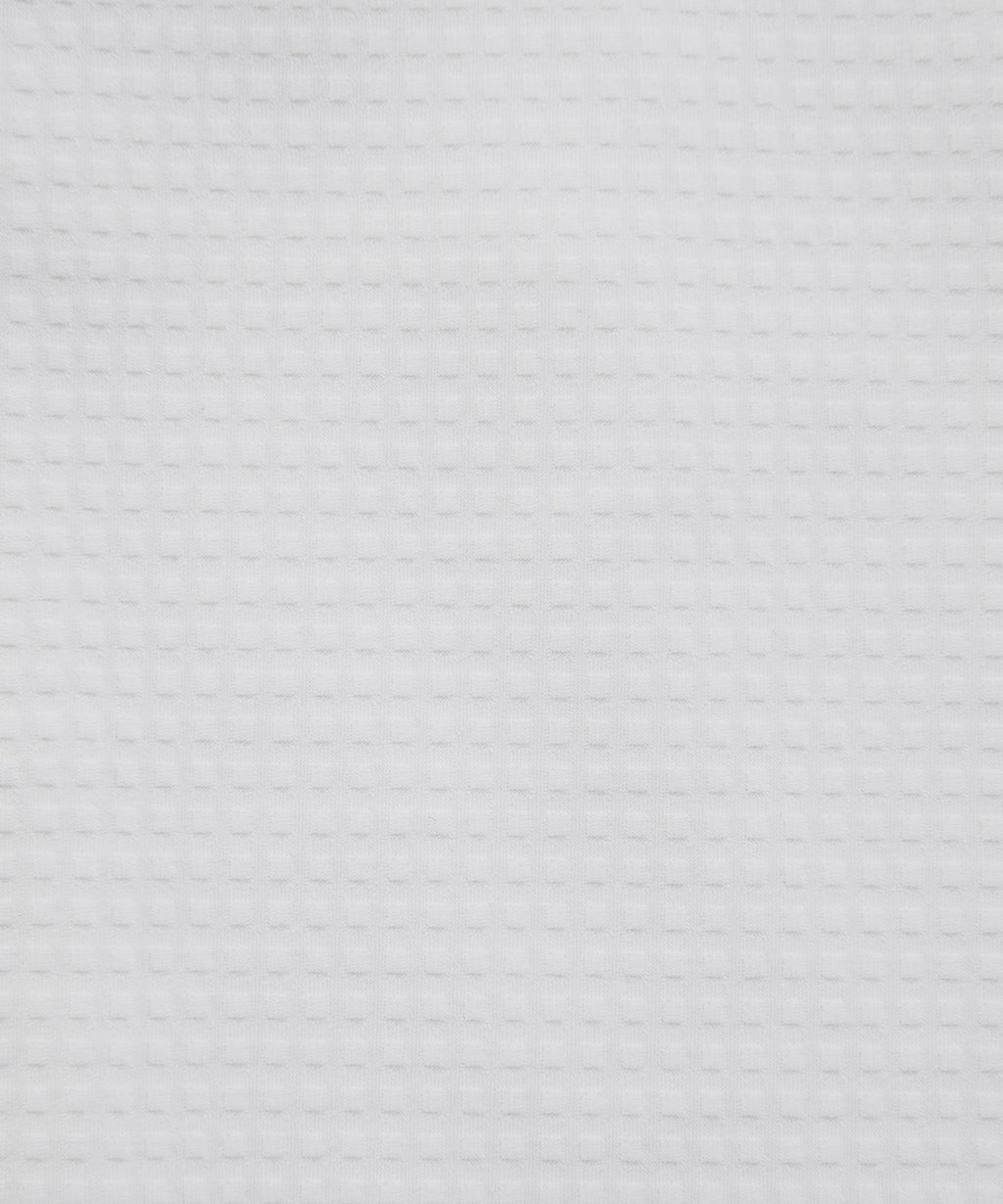 Grid-Texture Sleeveless Linerless Tennis Dress