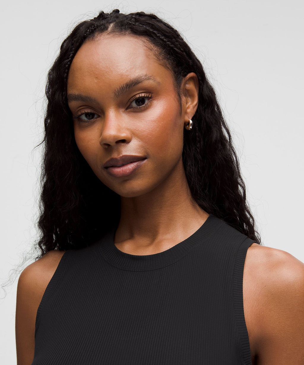 All Aligned Ribbed Midi Dress