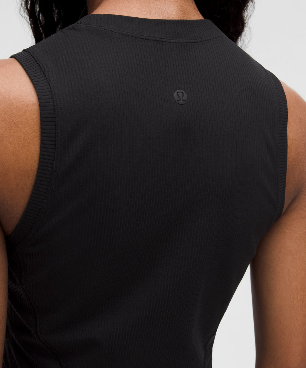 All Aligned Ribbed Midi Dress