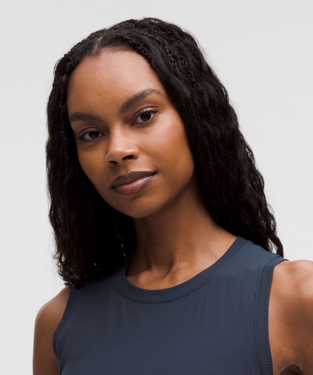 All Aligned Ribbed Midi Dress