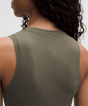 All Aligned Ribbed Midi Dress
