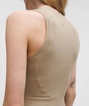All Aligned Ribbed Midi Dress