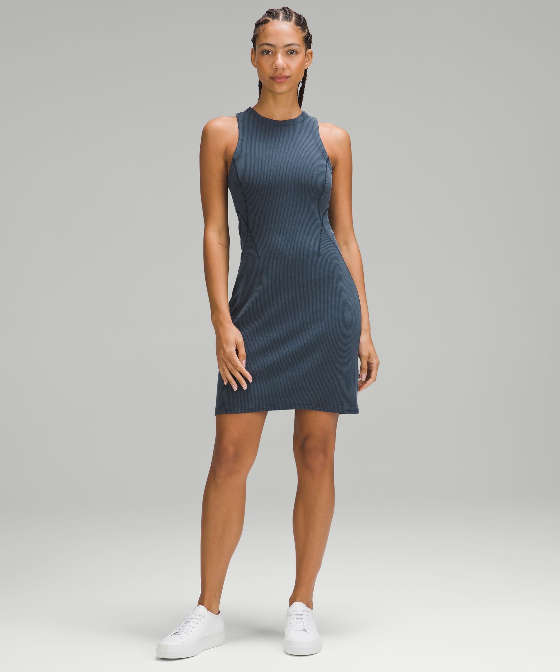 Ribbed Softstreme Slim-Fit Tank Dress