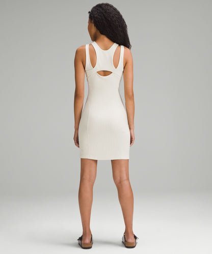 Ribbed Cotton Modal Cut-Out Dress