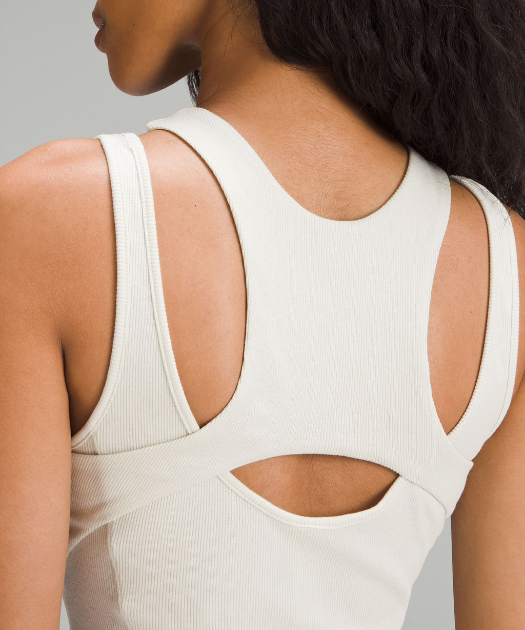 Ribbed Cotton Modal Cut-Out Dress