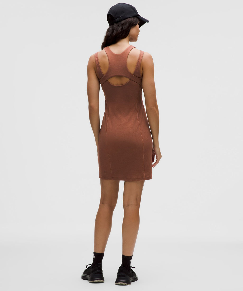 Ribbed Cotton Modal Cut-Out Dress