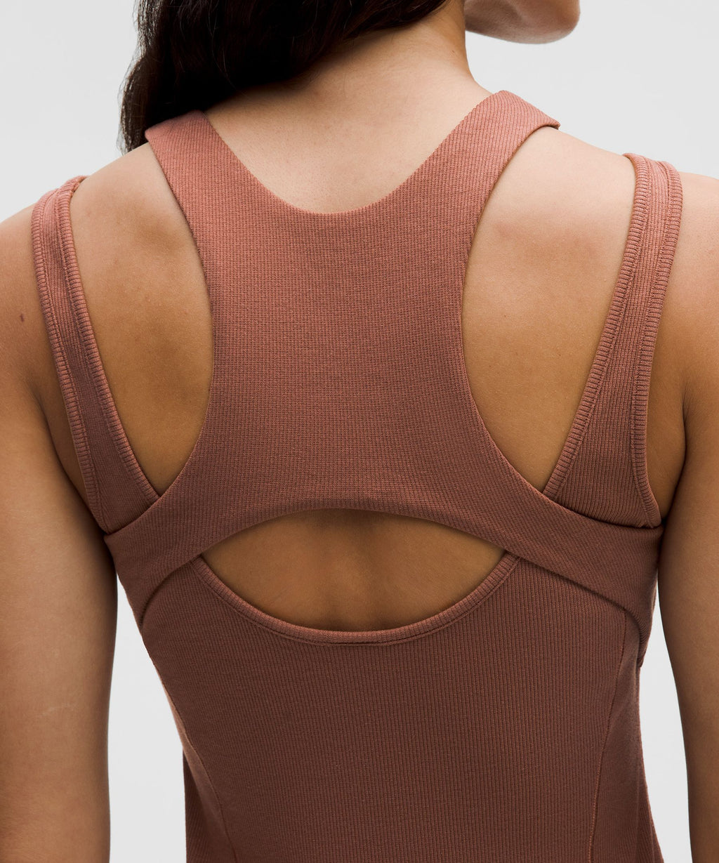 Ribbed Cotton Modal Cut-Out Dress