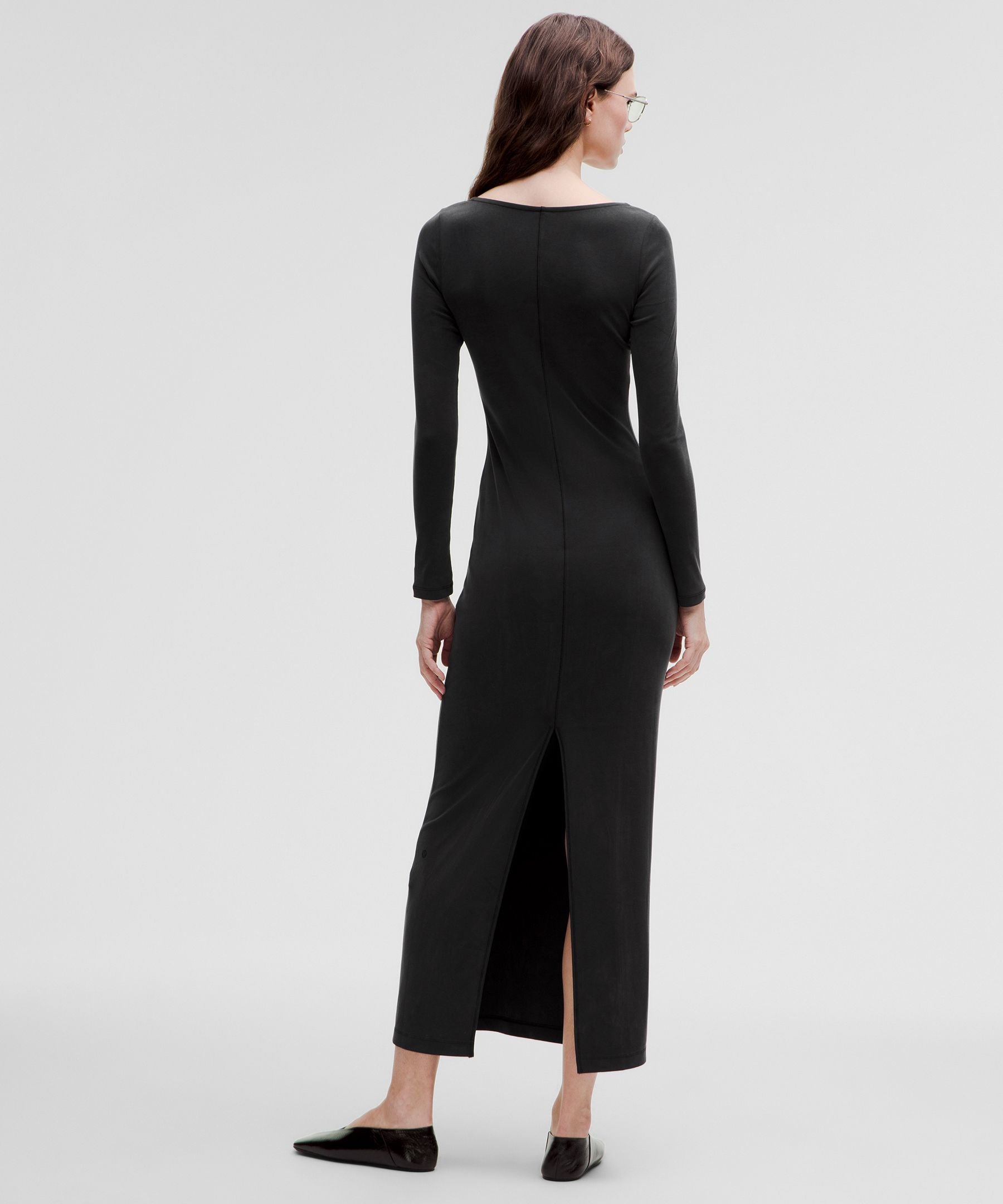 Drapey Softstreme Long-Sleeve Maxi Dress