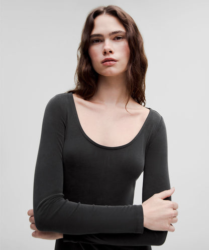Drapey Softstreme Long-Sleeve Maxi Dress