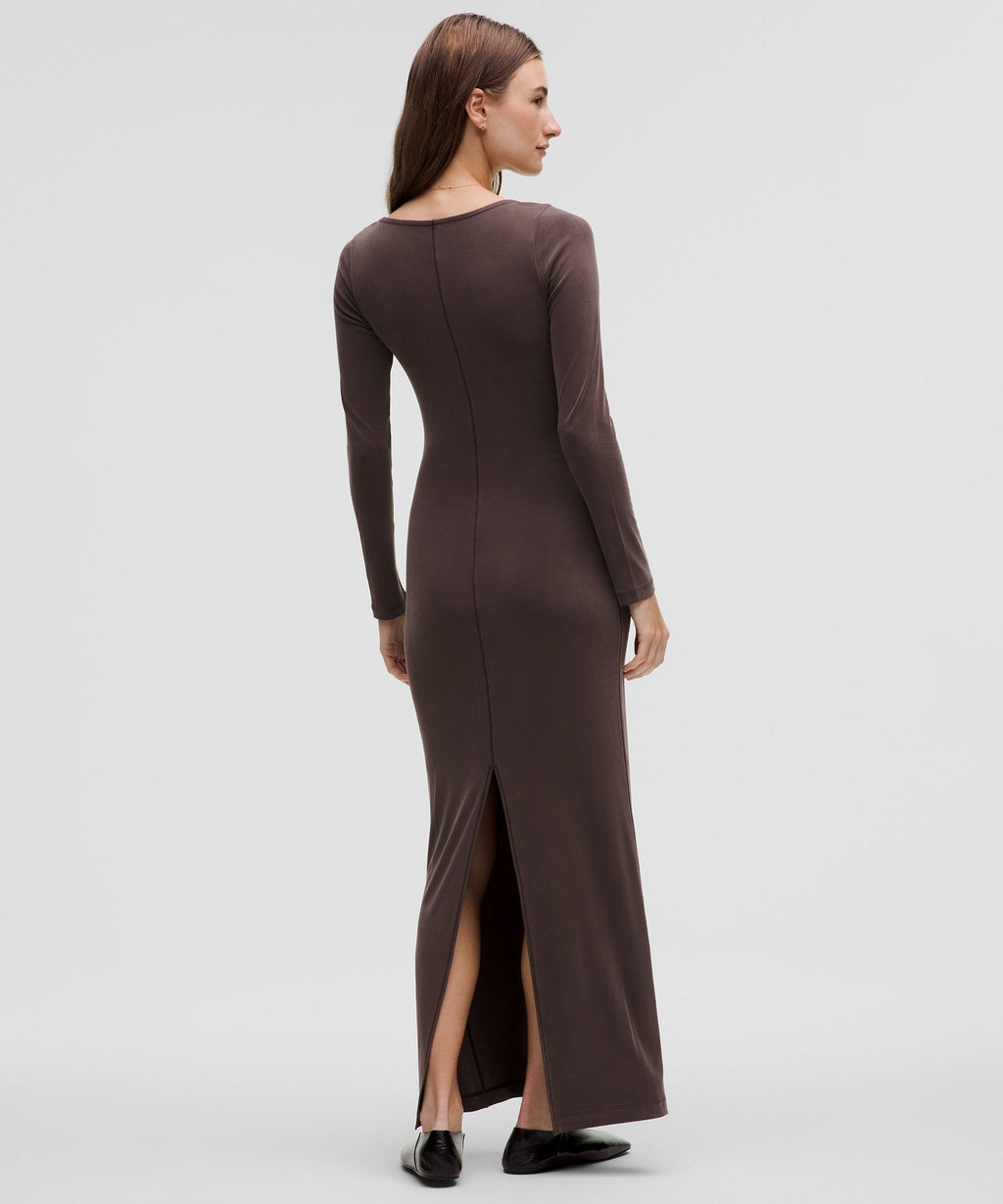 Drapey Softstreme Long-Sleeve Maxi Dress