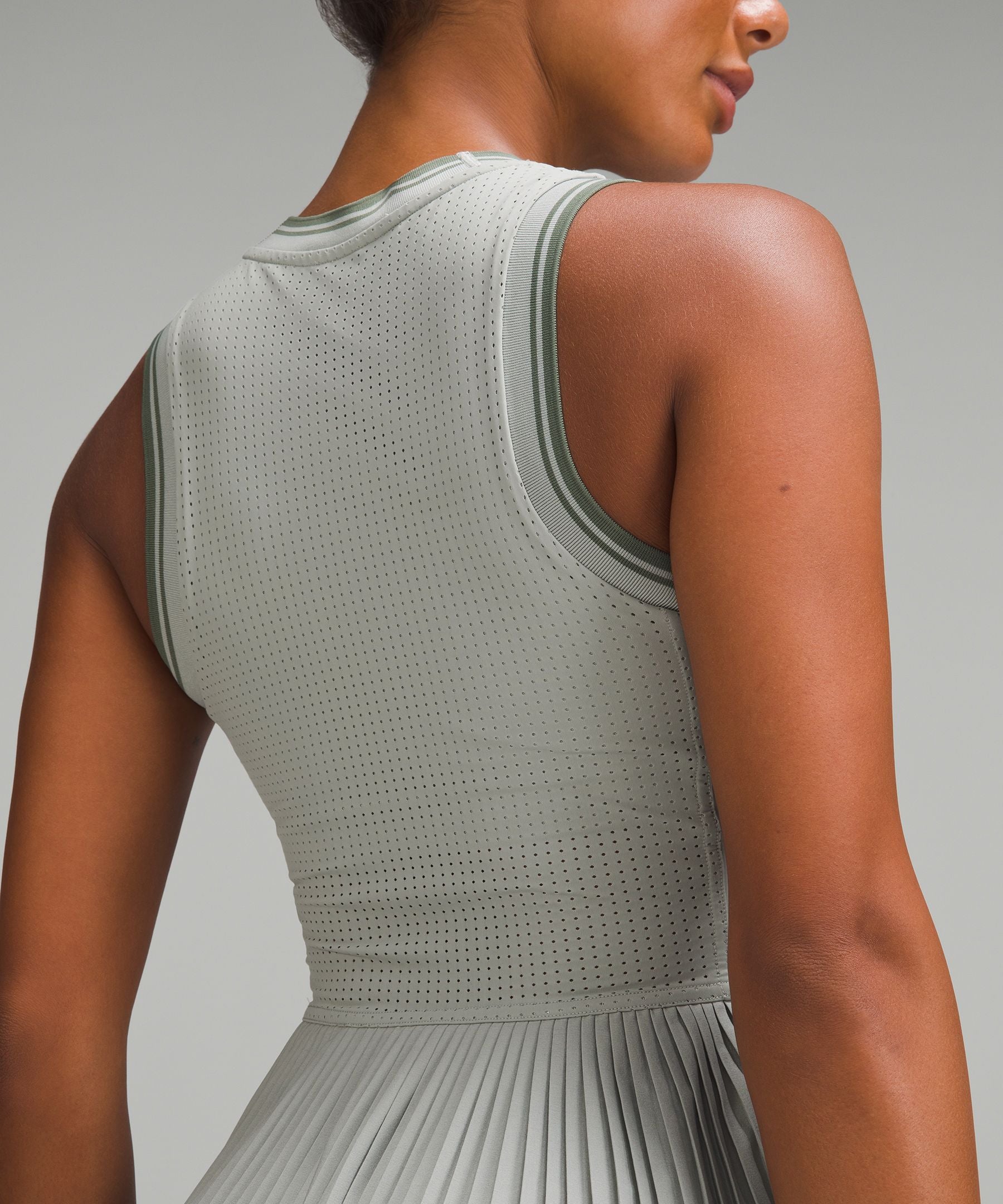 Varsity Scoop-Neck Linerless Tennis Dress