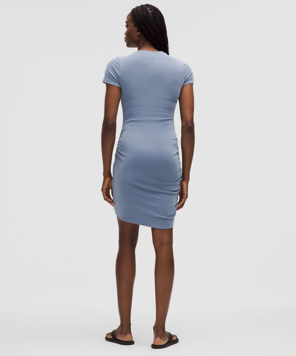 Drapey Softstreme Wrap-Skirt T-Shirt Dress