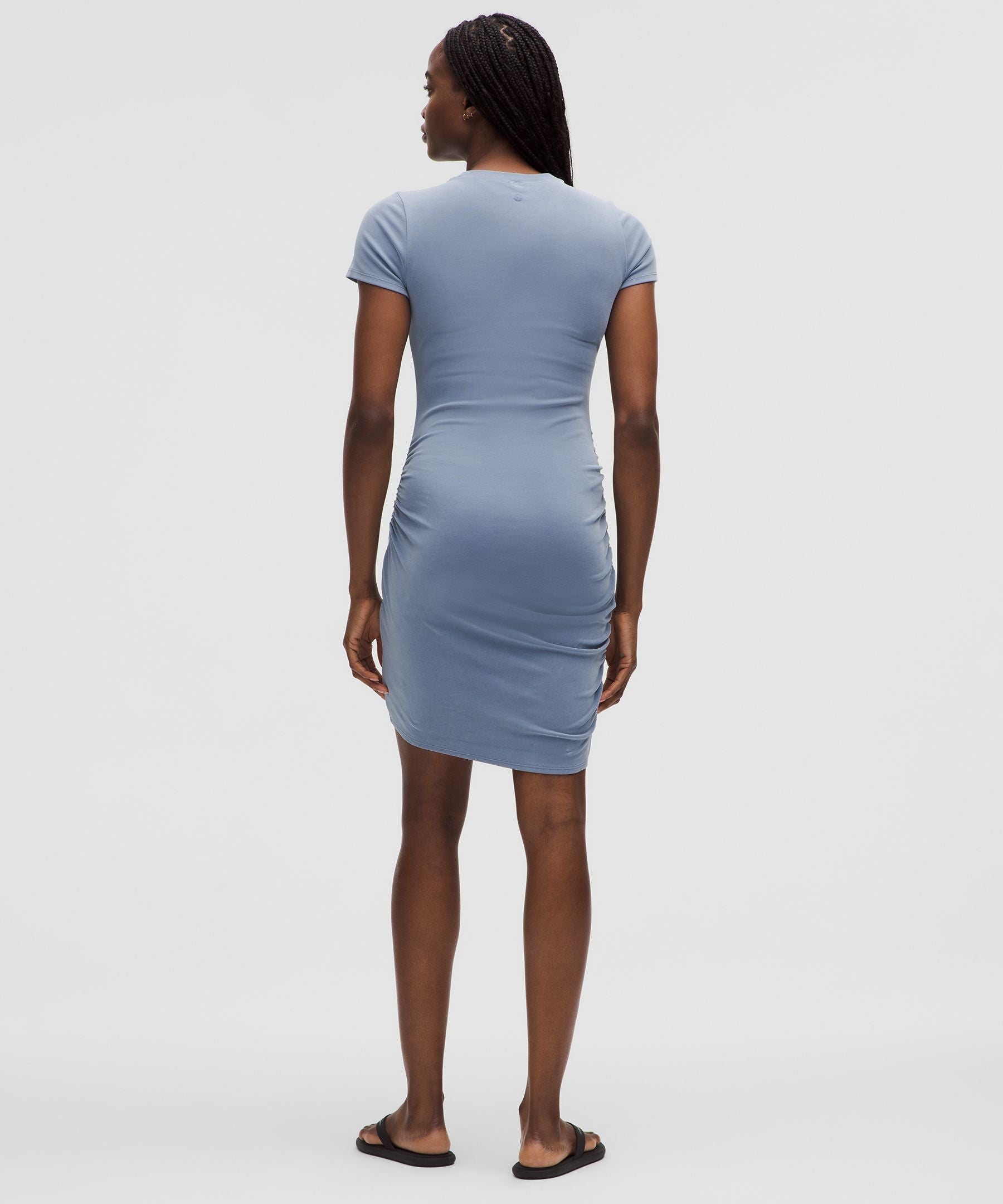 Drapey Softstreme Wrap-Skirt T-Shirt Dress